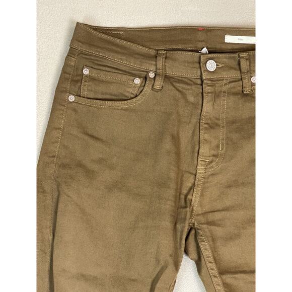 Noend Jeans Mens 31 Brown Brooklyn Slim Fit Stretch Mid Rise 5‎ Pocket Denim - Picture 2 of 16